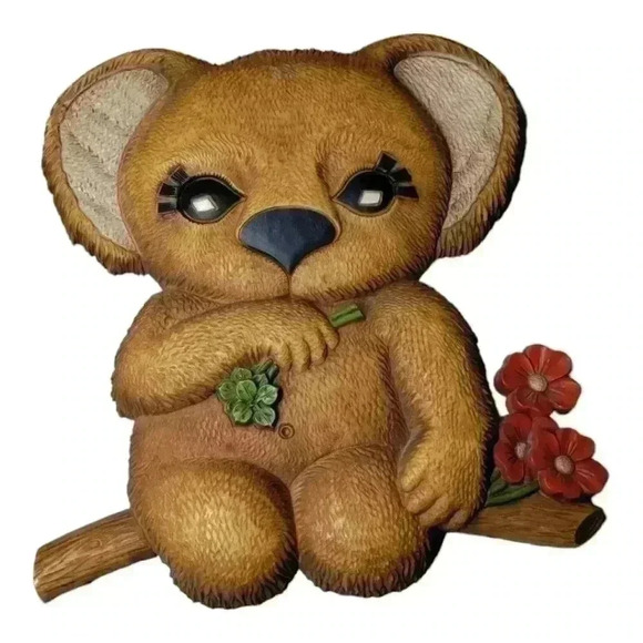 Large VTG Mid Century koala plastic wall hanging - Picture 1 of 3